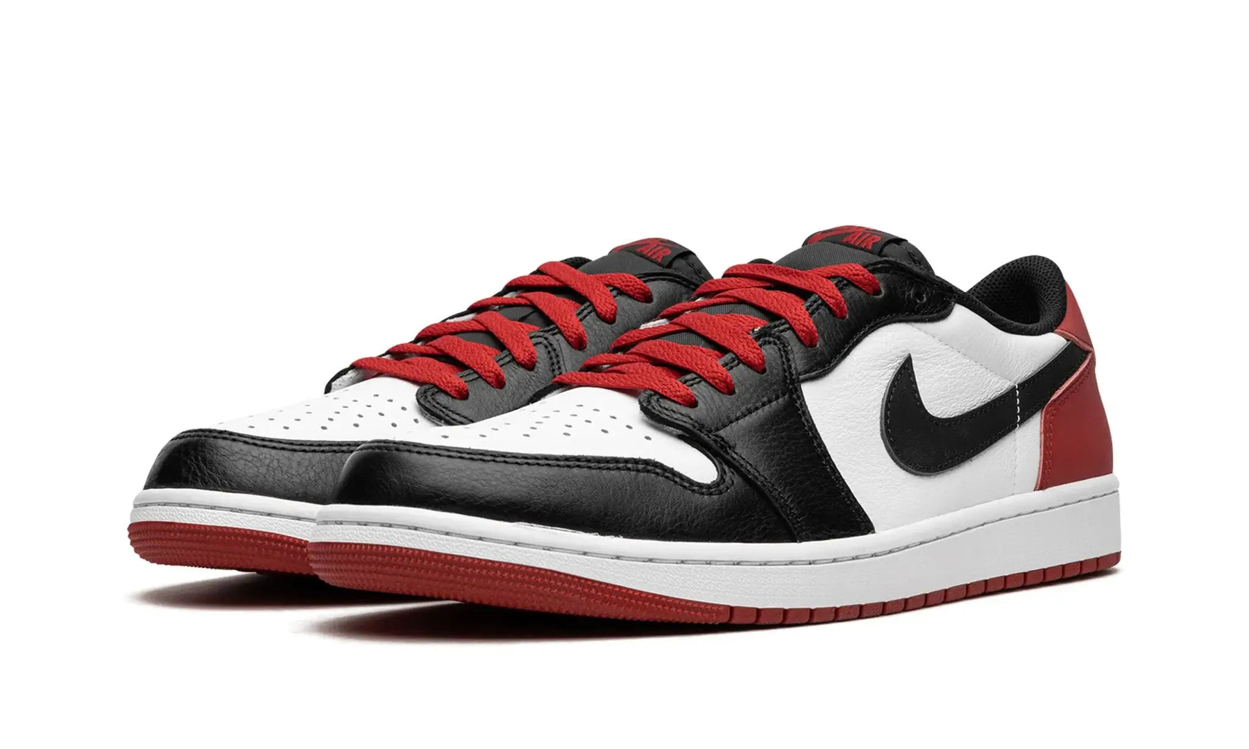 Tênis Air jordan 1 Low "Black Toe" Vermelho / Preto