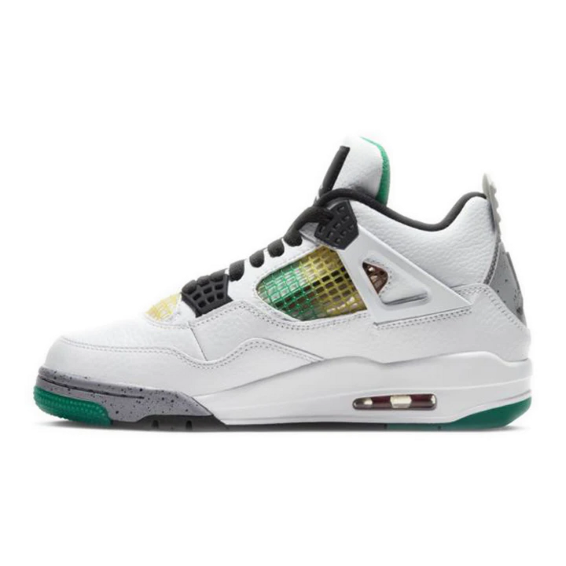 WMNS Nike Air Jordan 4 "Lucid Green Rasta"