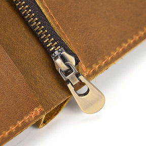 Carteira Masculina de Couro com Zíper