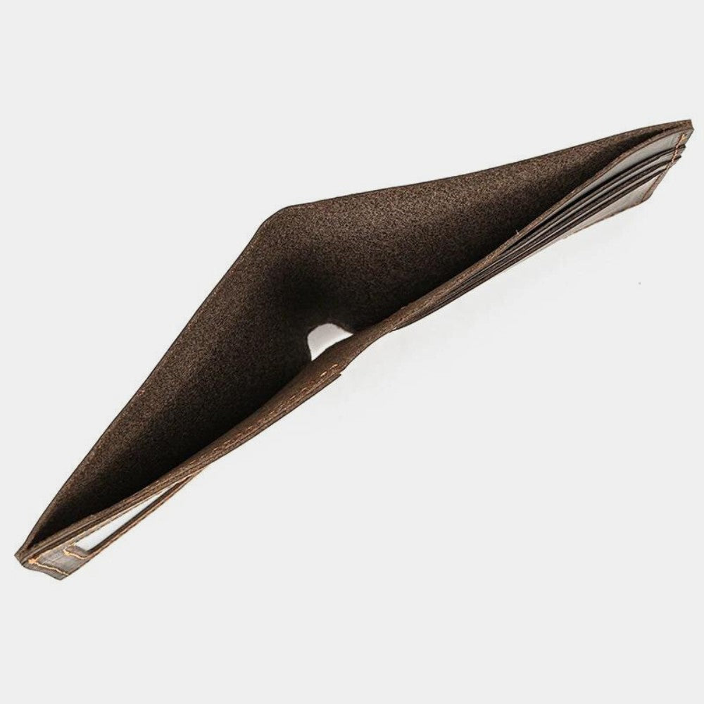 Carteira de Couro Legítimo Masculina Slim