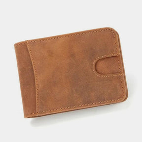 Carteira de Couro Natural Masculina Slim