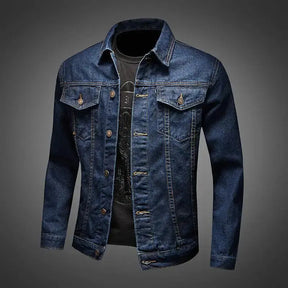 Jaqueta Jeans Masculina Slim Fit Vintage