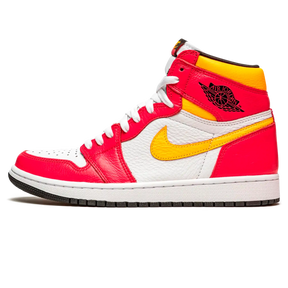 Tênis Air Jordan 1 High "Fusion Red" Rosa / Amarelo