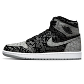 Tênis Air Jordan 1 High "Rebellionaire" Preto / Cinza