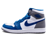 Tênis Air Jordan 1 High "True Blue" Azul / Cinza