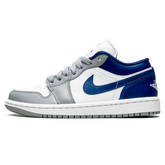 Tênis Air jordan 1 Low Feminino "French Blue" Cinza / Azul