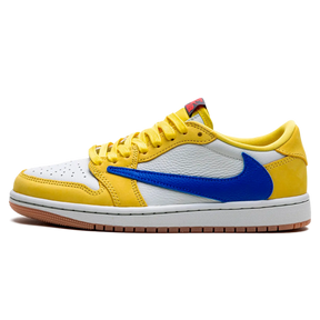 Tênis Air Jordan 1 Low x Travis Scott "Canary" Amarelo