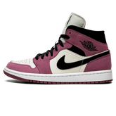 Tênis Air Jordan 1 Mid Feminino "Berry Pink" Rosa