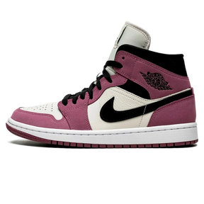 Tênis Air Jordan 1 Mid Feminino "Berry Pink" Rosa