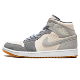 Tênis Air Jordan 1 Mid Masculino "Coconut Milk Particle Grey" Cinza