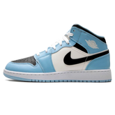 Tênis Air Jordan 1 Mid Feminino "Ice Blue" Azul / Branco