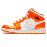 Tênis Air Jordan 1 Mid "Metallic Orange" Laranja