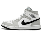 Tênis Air Jordan 1 Mid Feminino "Light Smoke Grey" Cinza