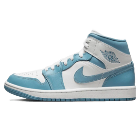 Tênis Air Jordan 1 Mid "UNC" Azul / Branco