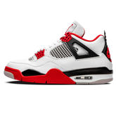 Tênis Air Jordan 4 "Fire Red" Branco / Vermelho