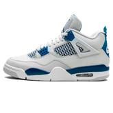Tênis Air Jordan 4 "Military Blue" Branco / Azul