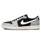 Tênis Air Jordan 1 Low "Black Cement" Preto / Cinza